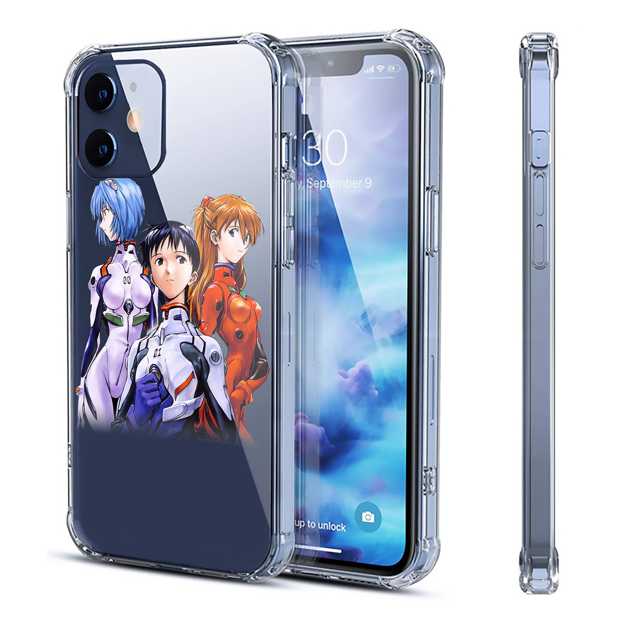 （画像用） EVA 新世紀エヴァンゲリオン 【iPhone 12シリーズ対応】透明スマホケース（クリアソフトケース）